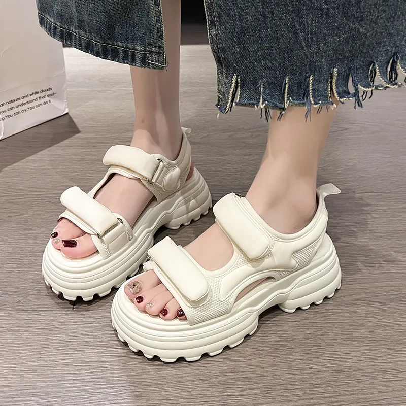 Summer Women Platform Sandals Beach Chunky Sandals Female Roman