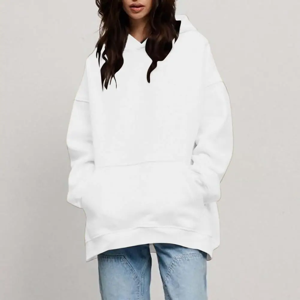 

Women Fall Hoodie Cozy Unisex Hoodie with Big Patch Pocket Thick Loose Soft Pullover for Women in Fall Winter Fall Hoodie
