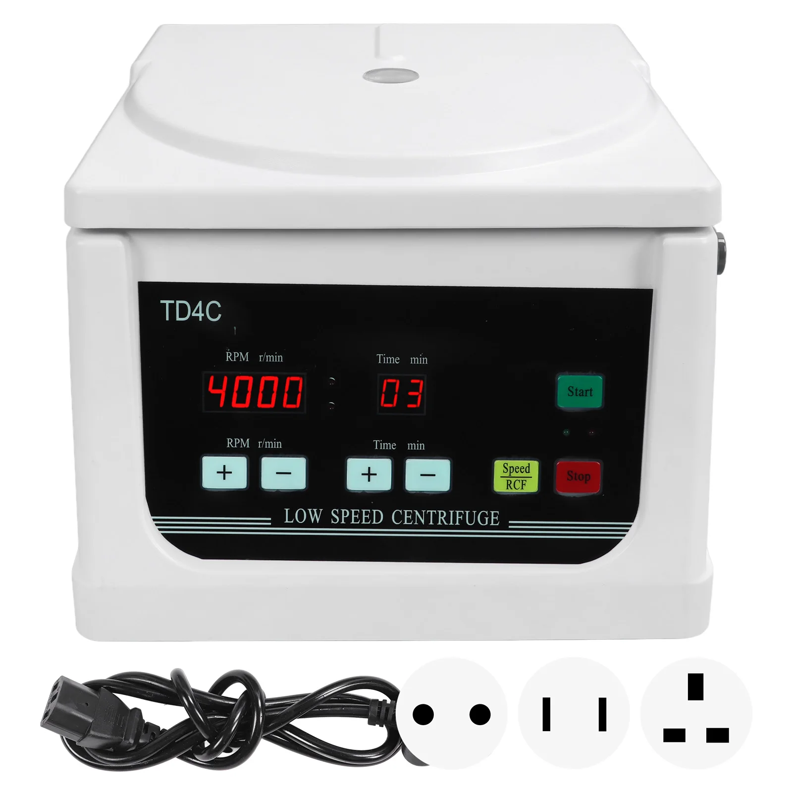 Desktop Centrifuge Machine 2200xg 4000r/min LCD Screen Laboratory Benchtop Centrifuge with Timer for Blood Beauty