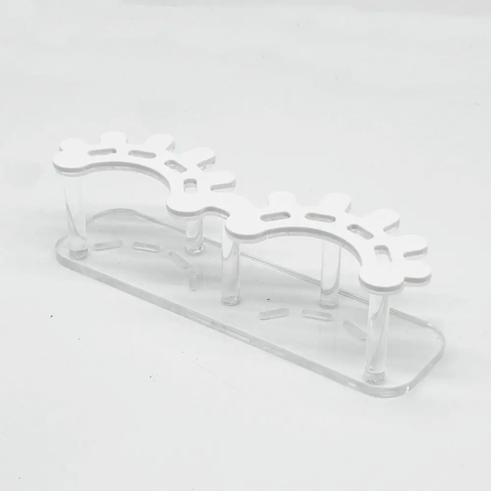 8 Holes Lash Tweezers Display Stand Steady Acrylic Beauty Tweezer Storage Rack Multi-functional Smooth Surface 4