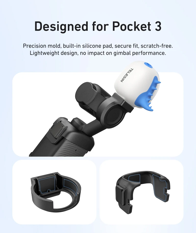 Magnetic Fill Light Mini Waterproof Quick Release Selfie Light For Pocket 3 Min