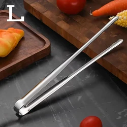 Premium Stainless Steel BBQ Grill Tongs - Versatile Kitchen & Camping Tool (L)