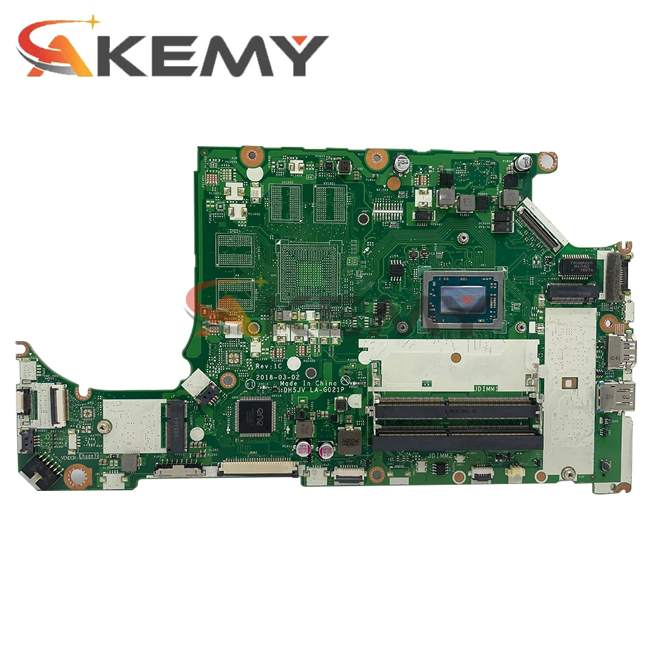 NBGY911004 NB.GY911.004 For Acer ASPIRE A315-41 AN515-42 Laptop Motherboard DH5JV LA-G021P With Ryzen 7-2700U CPU DDR4 100% Test gaming pc motherboard