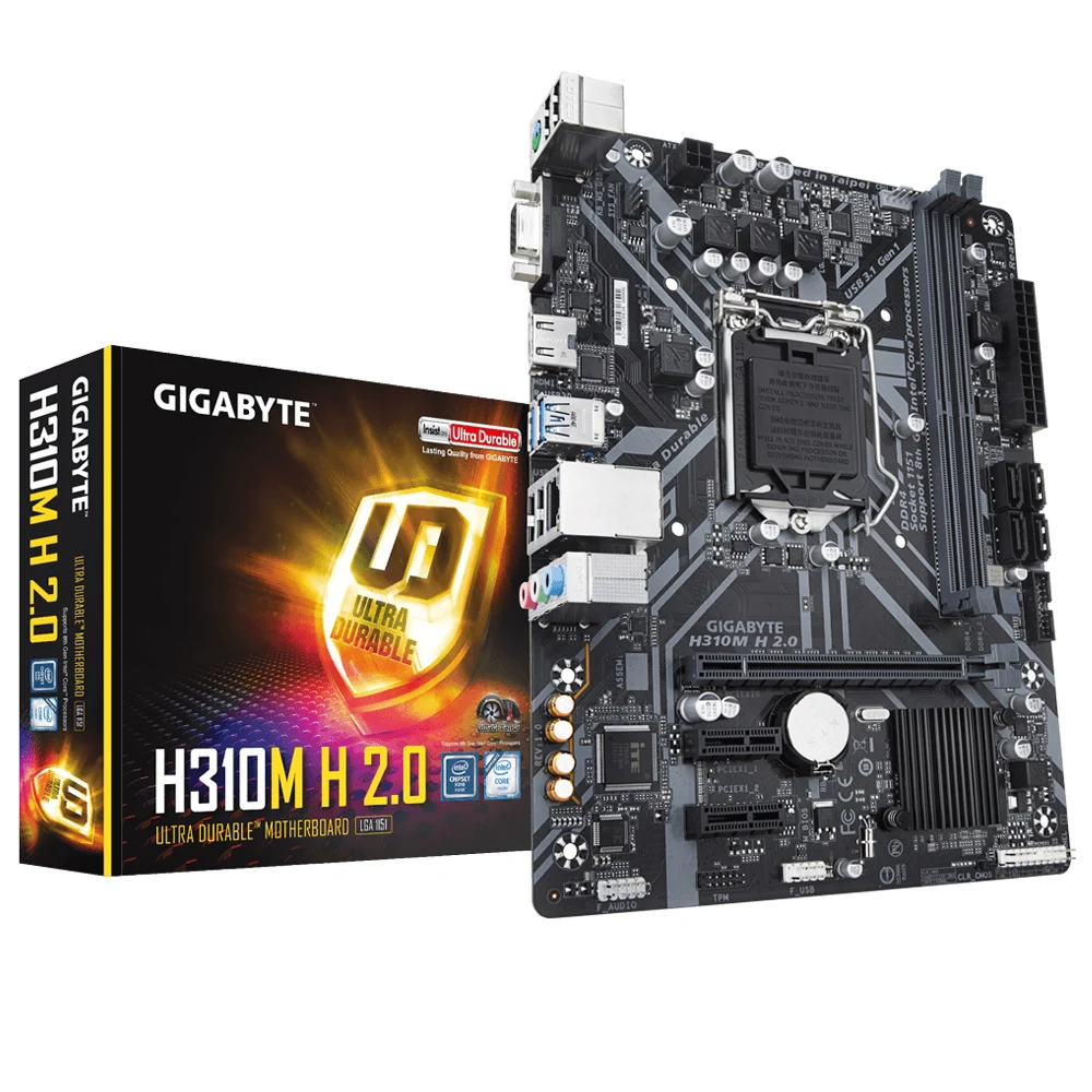 

New Gigabyte PRIME H310M H R2.0 motherboard supports Intel LGA-1151 DDR4 2666MHz, SATA 6Gbps