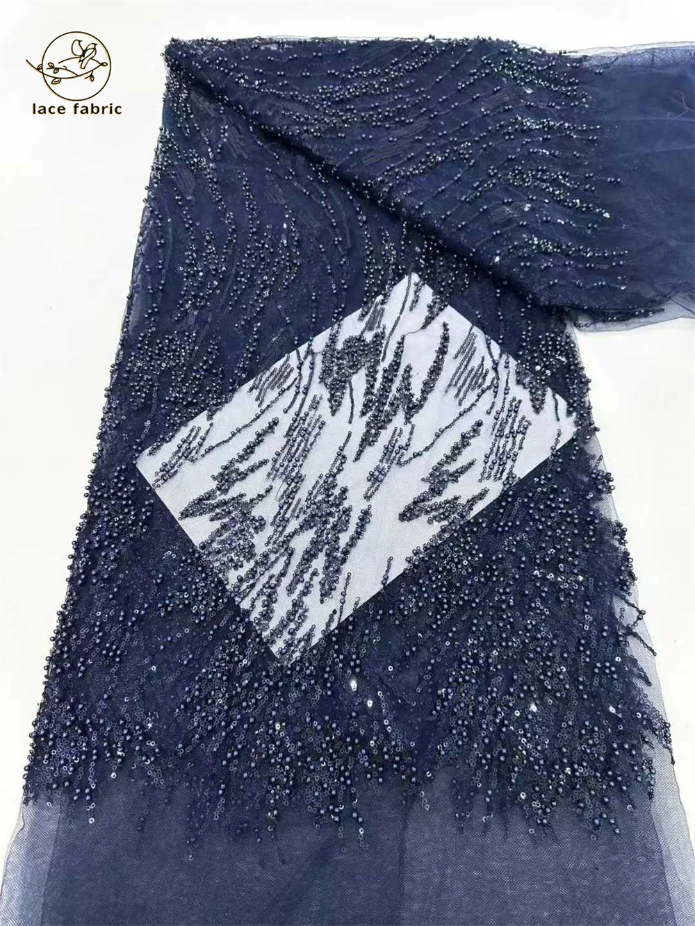 قماش دانتيل أفريقي مطرز لعام 2025، قماش دانتيل فرن...