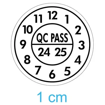 QC PASS 만료일 스티커, 깨지기 쉬운 종이 보증, 공백 라벨 수리, 유효 연도 월 변조 방지, 보안 도장, 160 개, 1cm