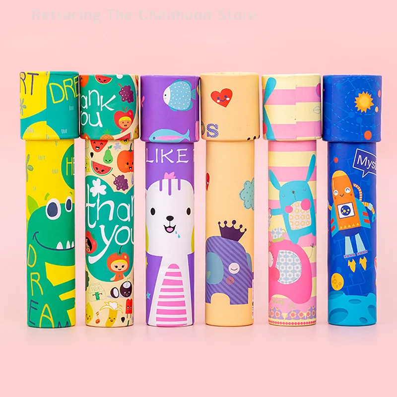 Classic Cartoon Rotating Kaleidoscope Toy Funny Ever-Changing Games Scientific Educational Toy Parent-child Interaction Toys