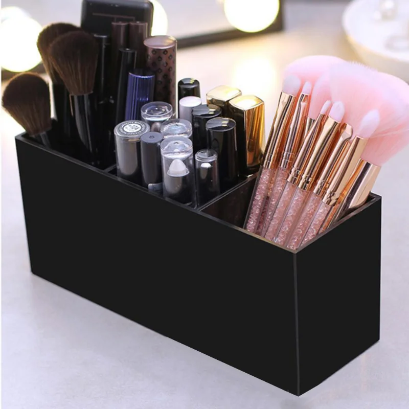 Acrylic Nail Art Brush Holder, Cosmetics Storage Box, Organizer Case, Bag Brushes, Make Up Tools, Home Storage 3