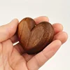 1PCS Free Engraving Name Love Heart Shaped Walnut Wood Ring Box For Wedding Ceremony Jewelry Box Storage Proposal Wedding Gift 4