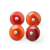 12mm Natural Stone Agate Shank Buttons Vibrant Onyx Round Gemstone Button for Scrapbooking DIY Sweaters Home Sewing Accessories 4