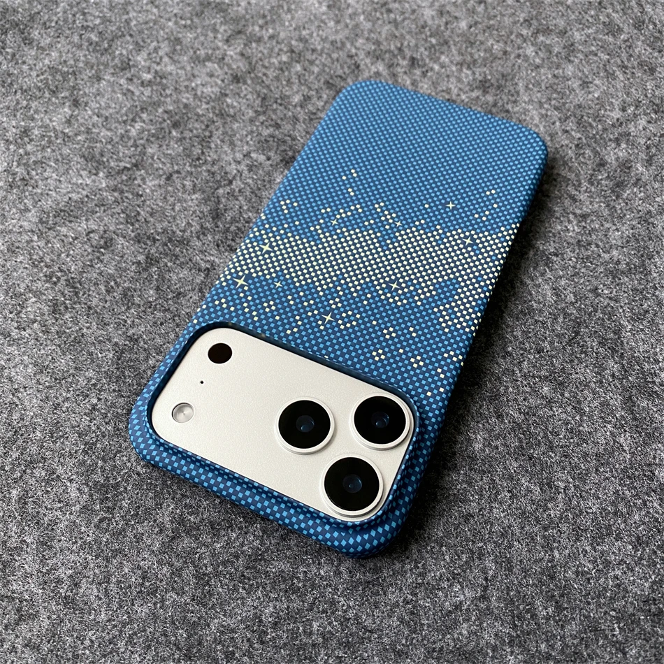 Luxury Slim Carbon Fibre Pattern Frameless Shockproof Phone Case