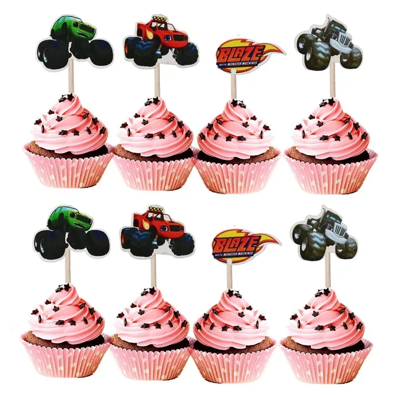 Description Picture 5 of itemCartoon  Blaze And The Monster Machine Birthday Party Disposable Tableware Decoration Articles Children's Baby Shower Background
