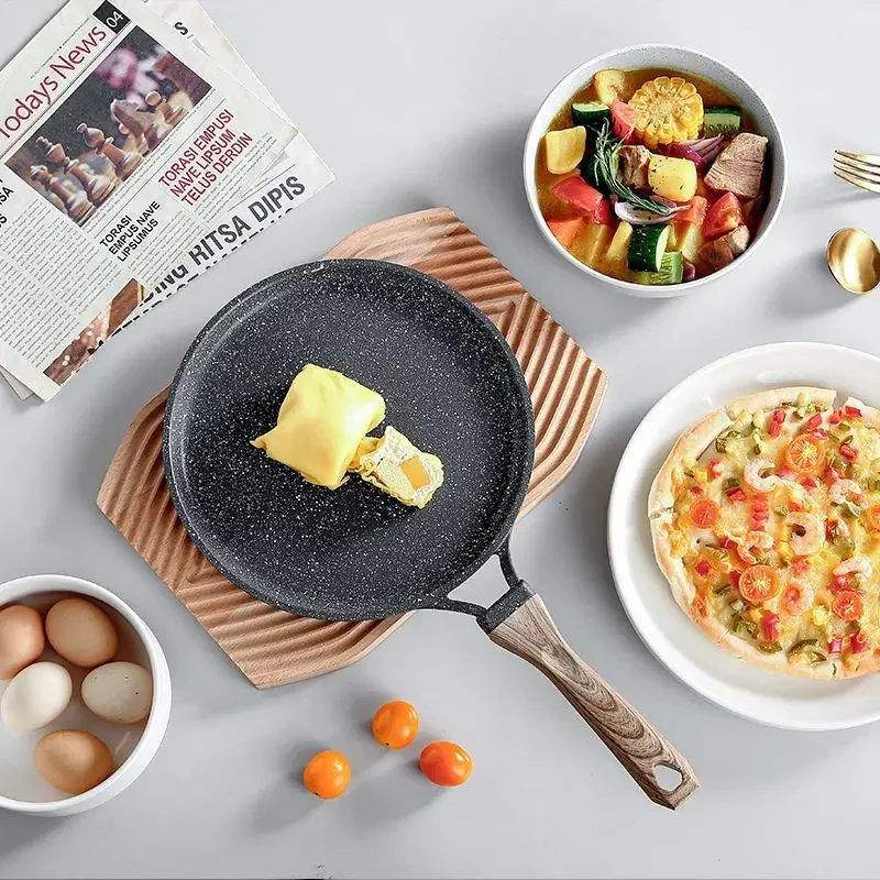 Household non-stick skillet, cake pastry special frying pan, egg breakfast pan flapjack pancake pan, suitable for all stoves