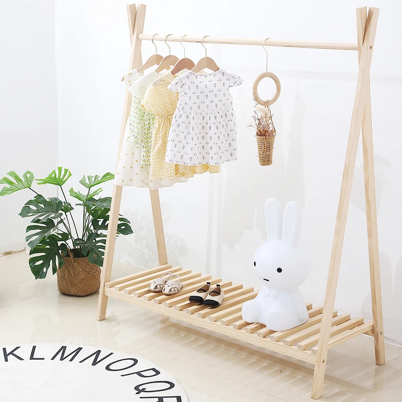 Accessories Clothes Rack Wood Bedroom Minimalist Clothes Organizer Shoe Rack Free Shipping Colgadores De Ropa Library Furniture