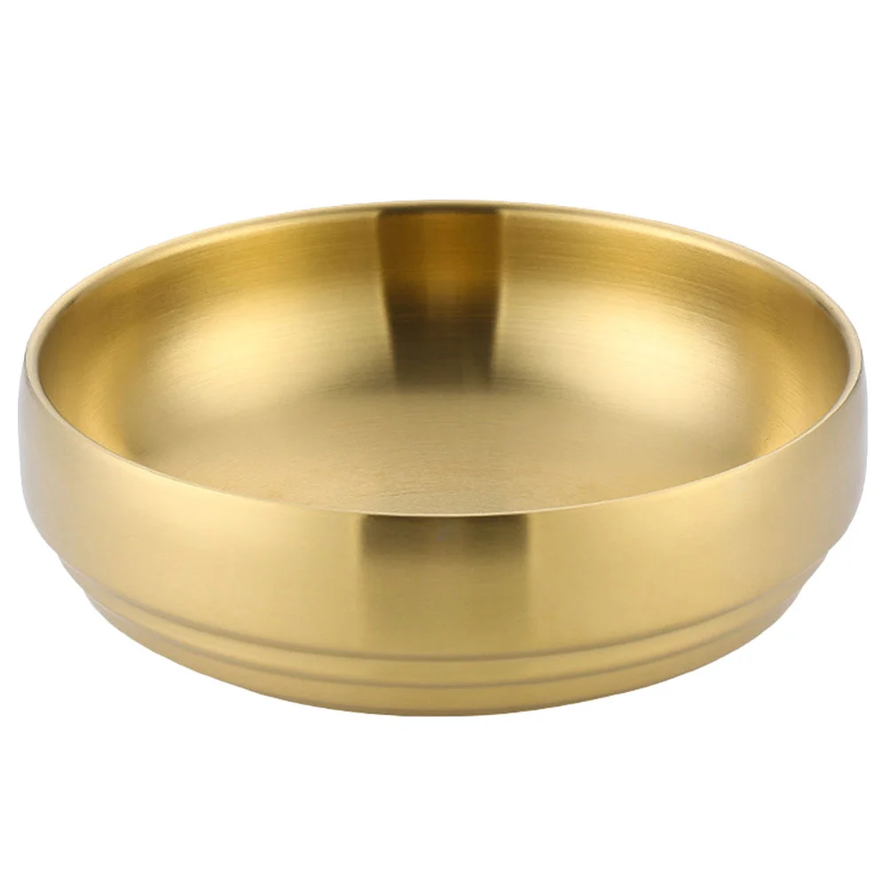 

Stainless Steel Mixing Bowl Metal Salad Bowl Food Bowl Round Noodle Serving Bowl
