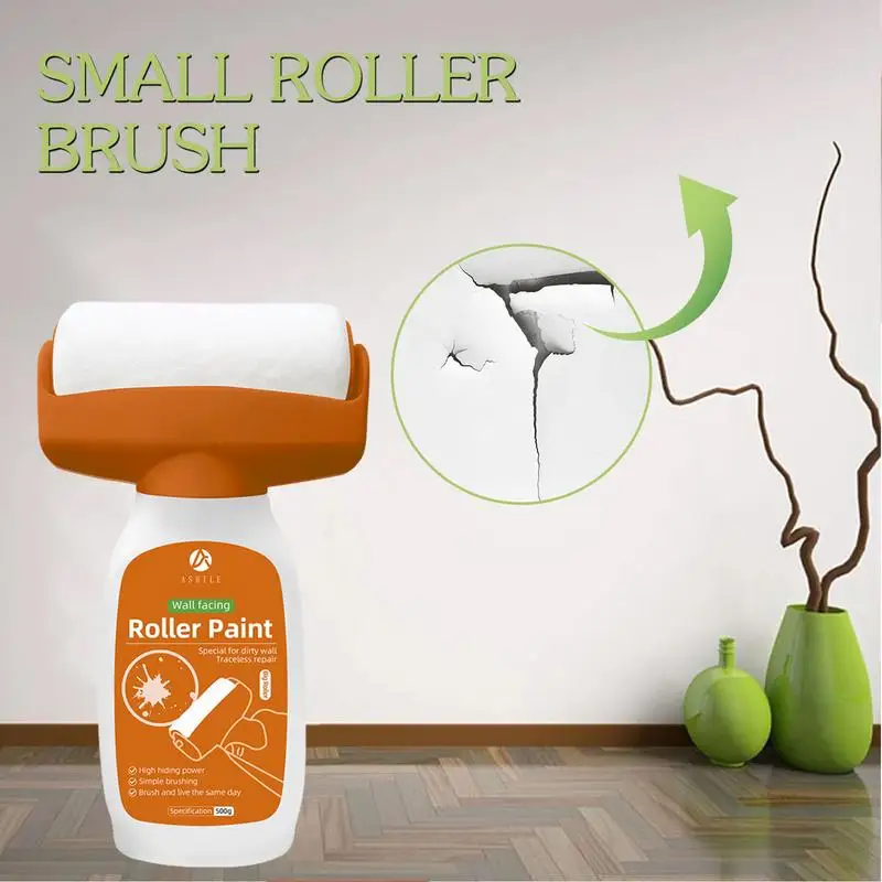 Roller Wall Patching Brush Household Wall Graffiti Repair Water-Based Net-Odore Latex Paint Household Interior Wall Repair Paint