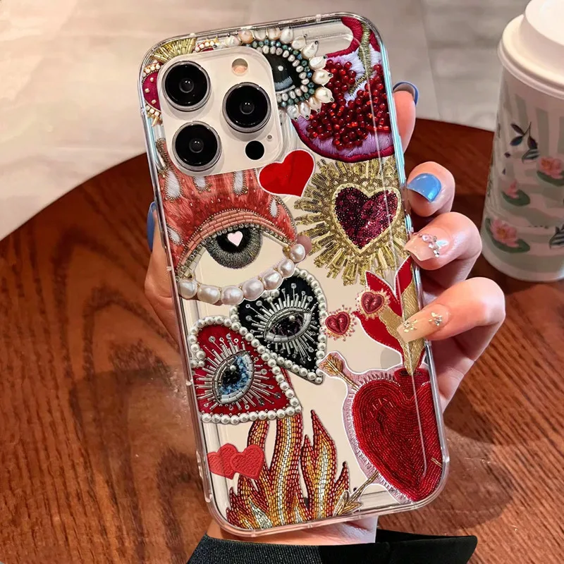 Clear Sun Marine Floral Eyes Soft Phone Case - Vibrant Protection Cover