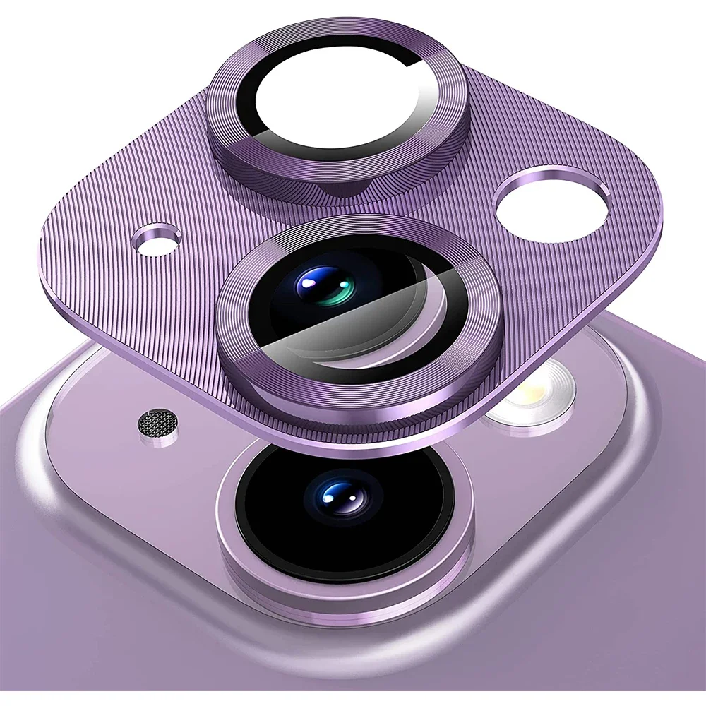 Premium Tempered Glass Metal Camera Lens Protector - Enhanced Protection Accessory