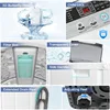 Nictemaw Portable Washing Machine, 17.8Lbs Capacity Full-Automatic Portable Washer, 2.4Cu.ft Washer and Dryer Combo 6