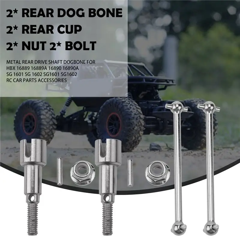 A97I-메탈 리어 드라이브 샤프트 도그본 HBX 16889 16889A 16890 16890A SG 1601 SG 1602 SG1601 SG1602 RC 자동차 부품 액세서리