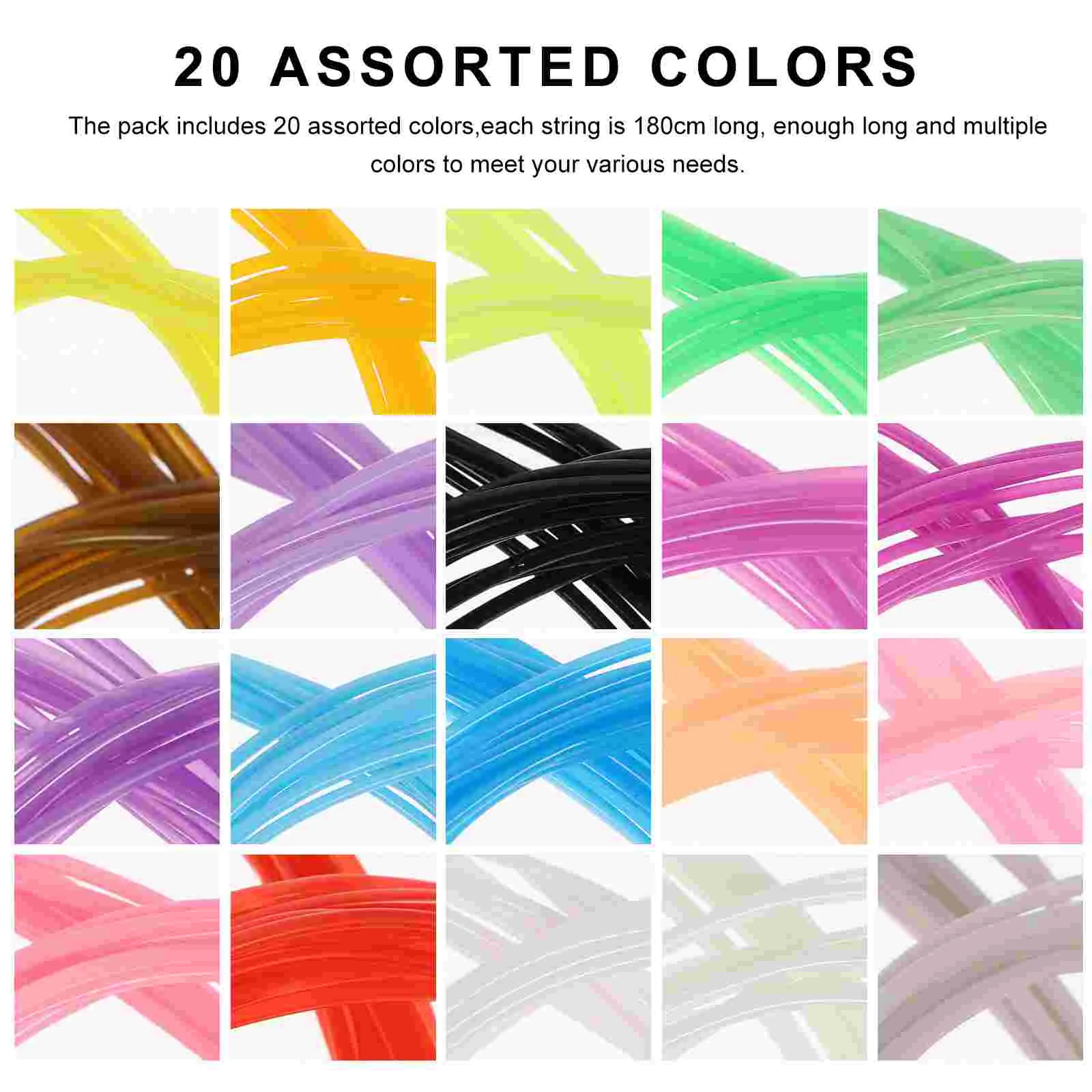200 Pcs Scoubidou Strings Kit Craft Trim Weaving Friendship Bracelet Thread Colorful PVC