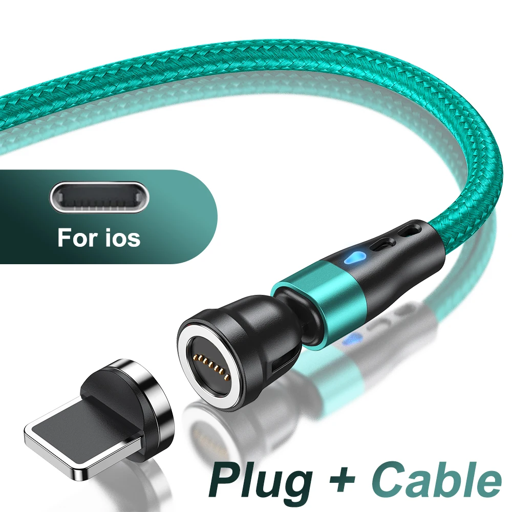 ตัวเลือกสินค้า สายชาร์จแม่เหล็ก USB-C 540 องศา ชาร์จเร็วสำหรับมือถือทุกยี่ห้อ