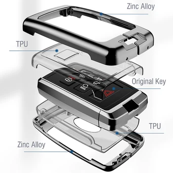 Custodia per chiave auto in metallo per Range Rover Evoque Sport Aurora LR Discovery Evake Smart Car telecomando portachiavi borsa senza chiave 2 Custodia per chiave auto in metallo per Range Rover Evoque Sport Aurora LR Discovery Evake Smart Car telecomando portachiavi borsa senza chiave - Custodia per chiave auto in metallo per Range Rover Evoque Sport Aurora LR Discovery Evake
