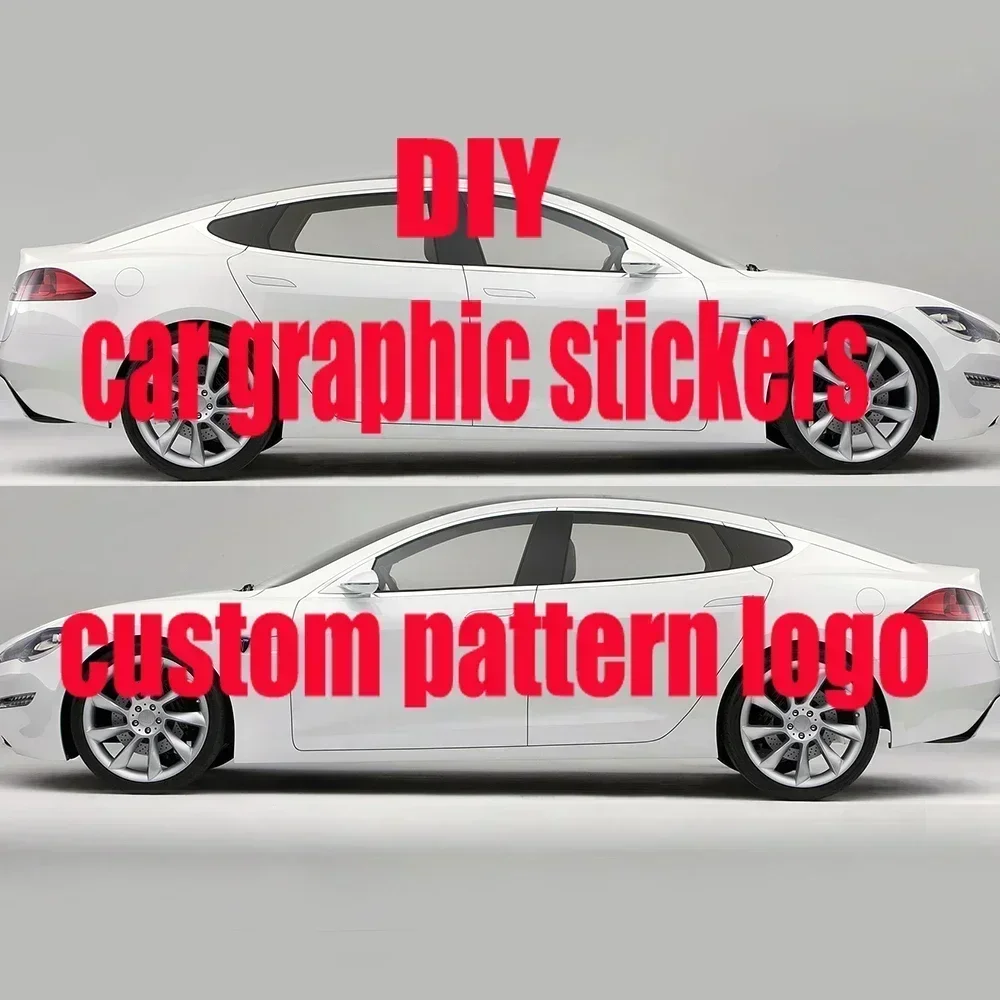 

Car sticker custom pattern logo side car wrapping vehicle side graphic contact seller custom car-size pattern DIY car-decal