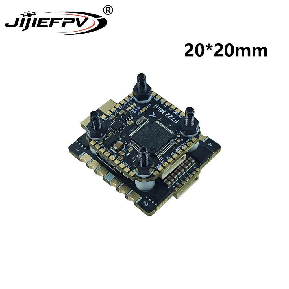 Mini contrôleur de vol F722 avec ESC 70A, câbles de puissance et connecteurs XT60