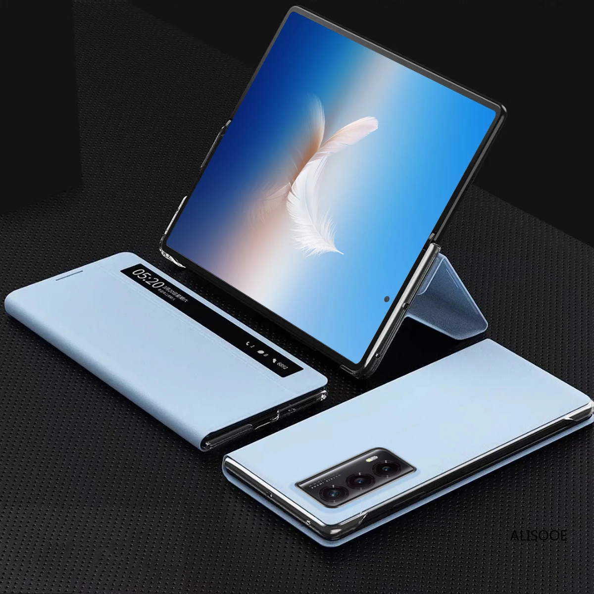 Luxury Leather Smart View Flip Cover for Honor Magic VS 2 - Premium Protection