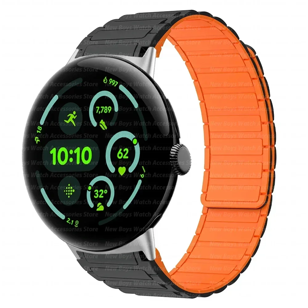 Magnetic Silicone Sport Band Wristband Replacement Bracelet