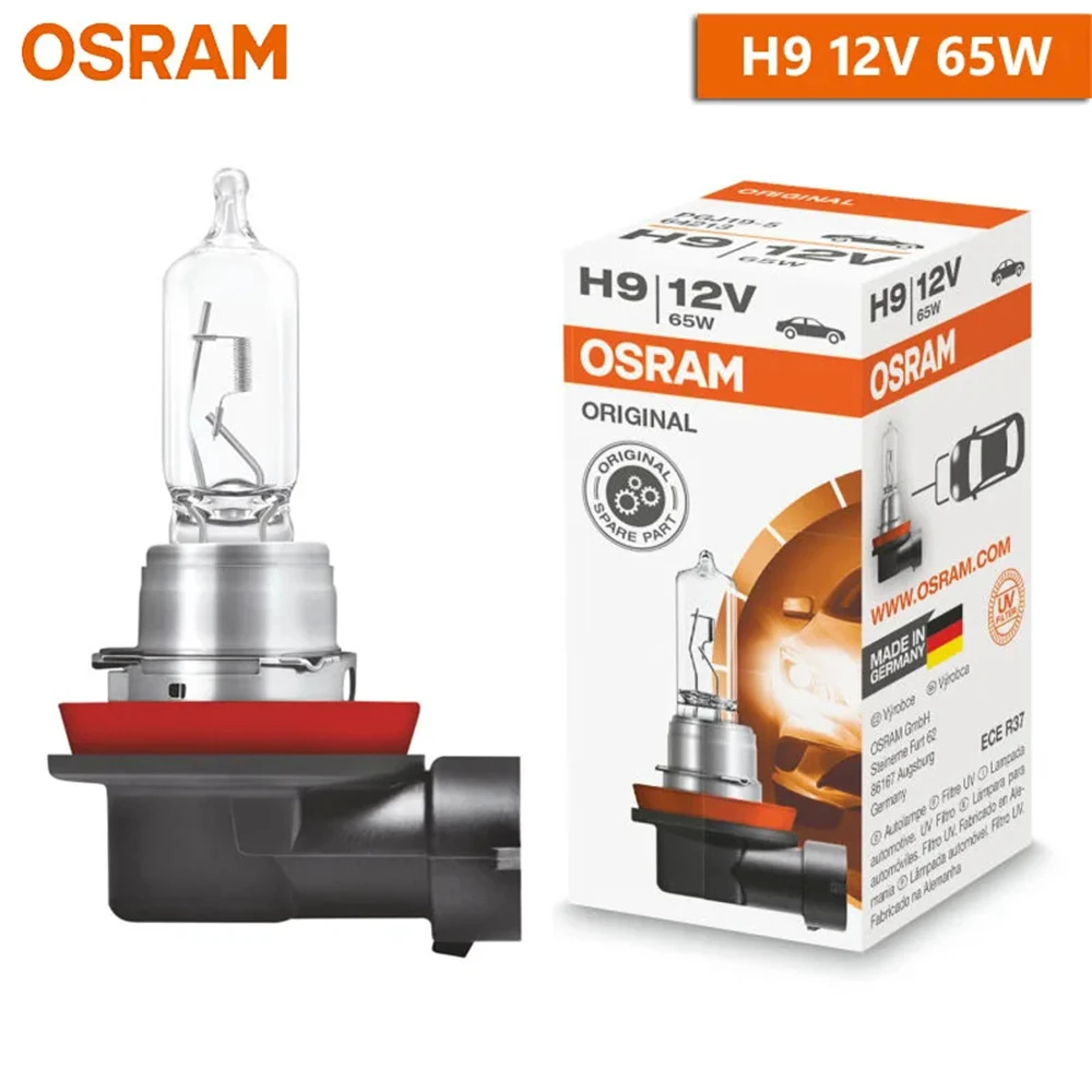 OSRAM H9 64213 PGJ19-5 ORIGINAL LINE Lamp 3200K Headlight 12V 65W Hi/lo Beam Car Halogen Standard ECE Bulbs Made in Germany 2