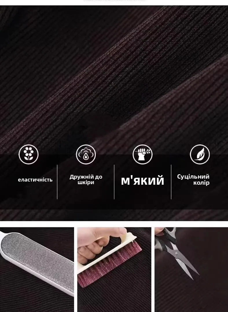 بنطلون نسائي واسع الساق مبطن بالصوف للخريف والشتاء، سروال كاجوال مريح بقصة مستقيمة وخصر مرتفع مصنوع من ألياف البوليستر