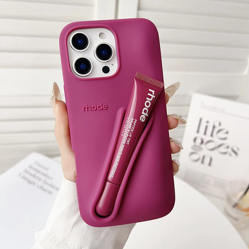 Rhode Phone Case iPhone 11 12 13 14 15 16 Pro Max Plus Lipstick
