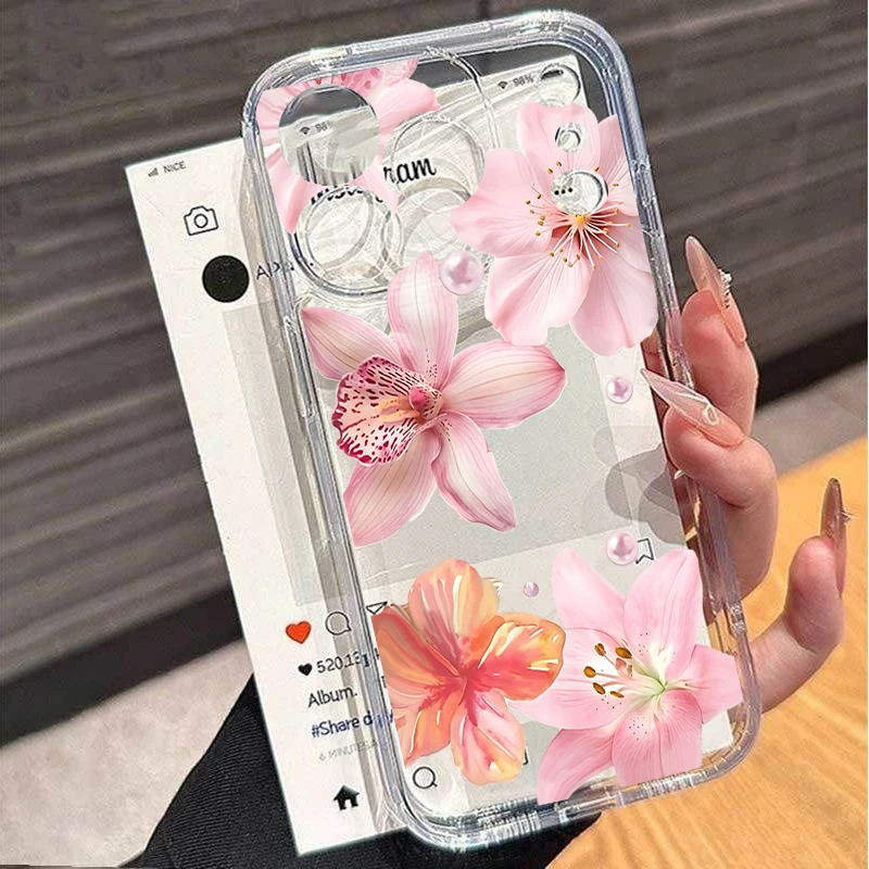Cartoon Daisy Flower TPU Protective Phone Case