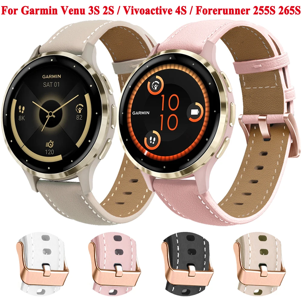 

18mm Watch Strap For Garmin Venu 3S Venu 2S Vivoactive 4S Vivomove 3S Bracelet Watchband Belt Forerunner 255S 265S Wristband