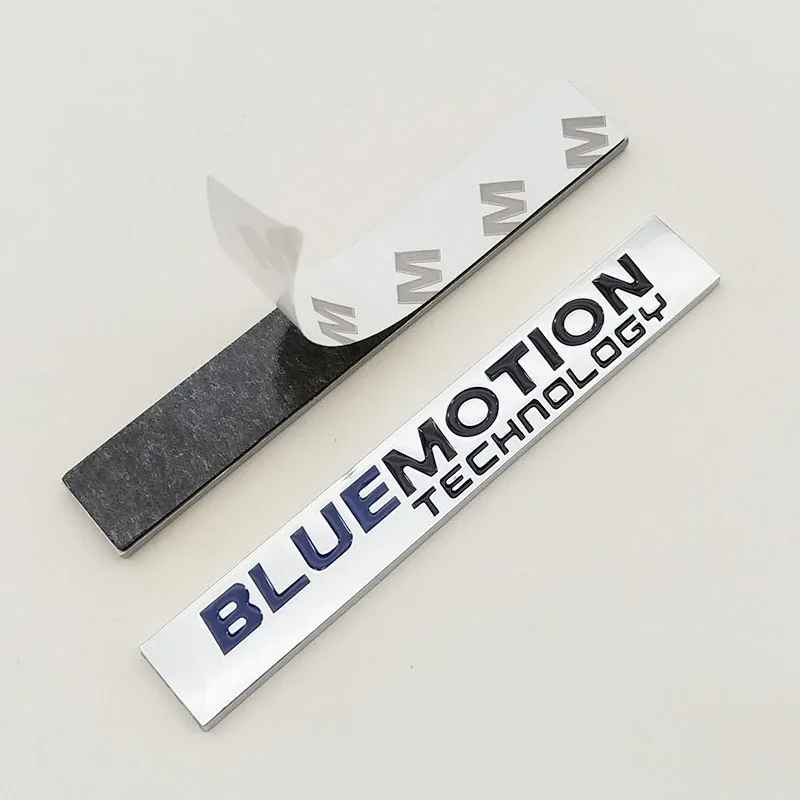 3D 메탈 블루 모션 로고 Bluemotion 엠블럼 자동차 뒷 트렁크 스티커 VW 골프 용 전면 그릴 배지 7 6 5 Polo Passat 액세서리