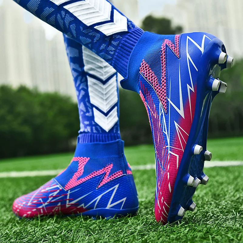 Messi Quality Soccer Shoes Durable Football Boots Sociaty Chuteira Campo Cleats Futsal Training Sneakers Women TF/AG