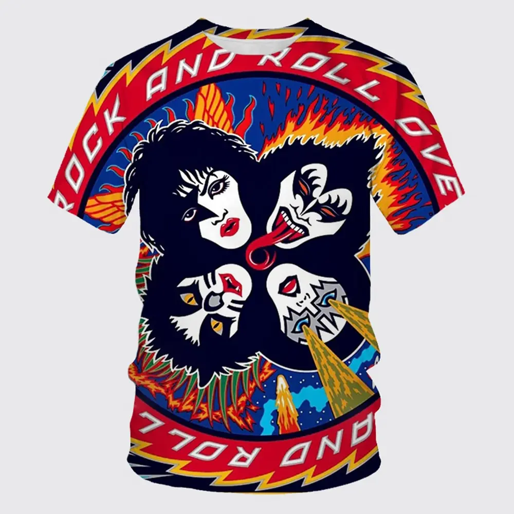 Summer Short Sleeve Rock Band T Shirt