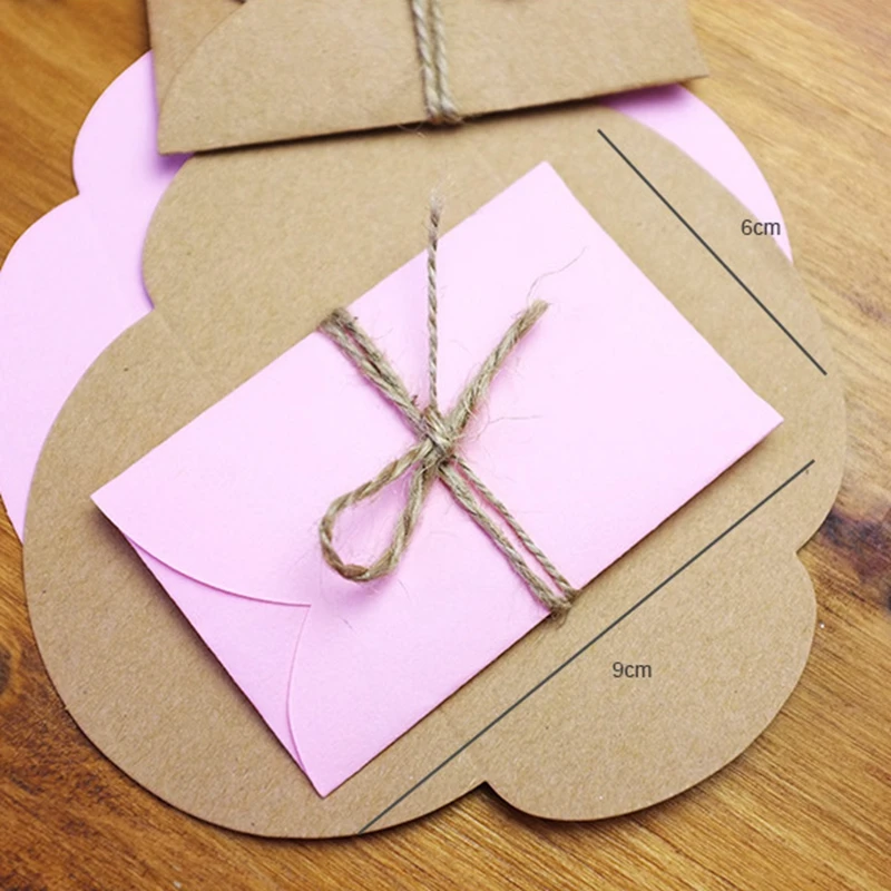 Mini Enveloppe En Papier Artisanal Fait À La Main, 20 Pièces, Sac