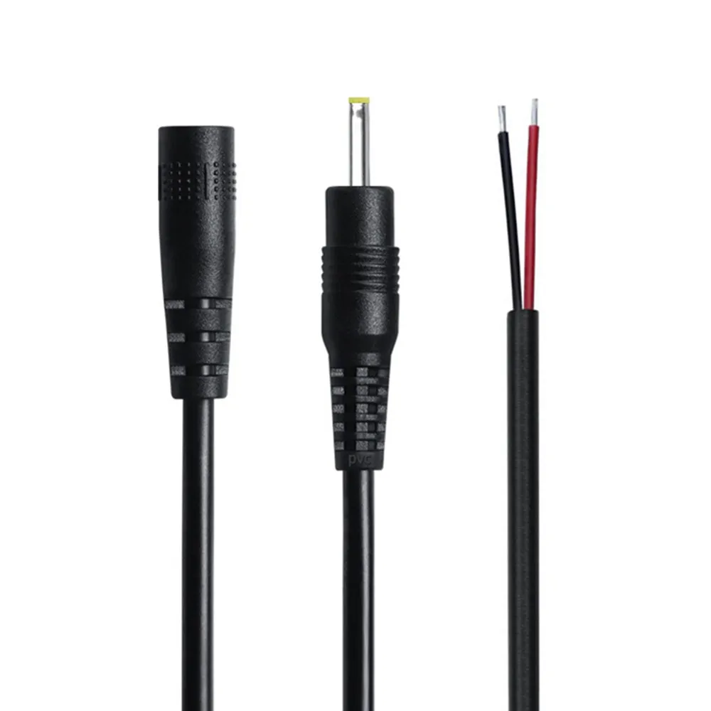 DC 2.5x0.7mm 남성 & 여성 케이블 2507 DC 전원 플러그 잭 LED 스트립 빛 22AWG DIY 케이블에 대 한 피그 테일 와이어 커넥터 어댑터