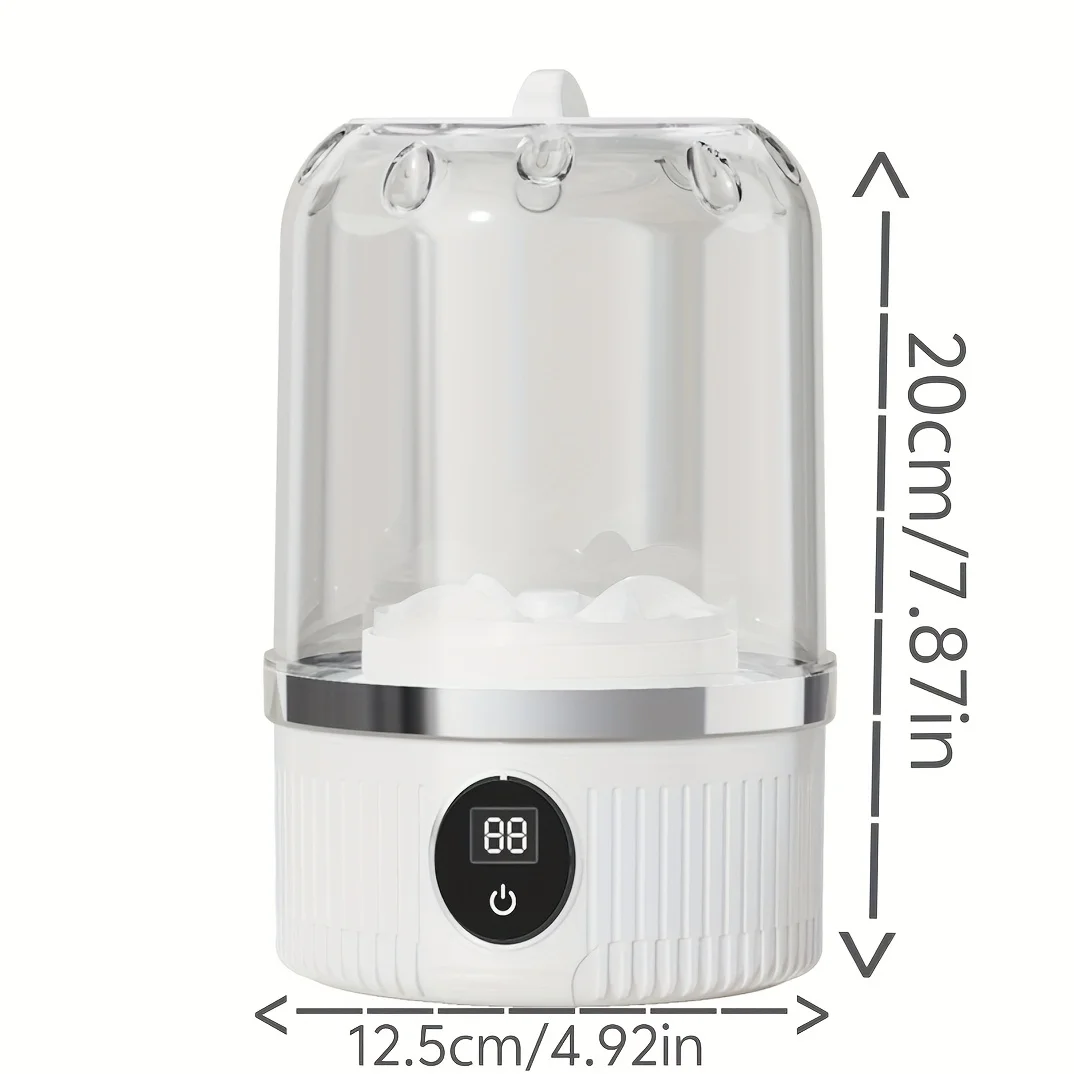 1 L Capacity Portable Washing Machine Underwear Washer Small Washing Machines USB Charging Laundry Machine for Home Apartment