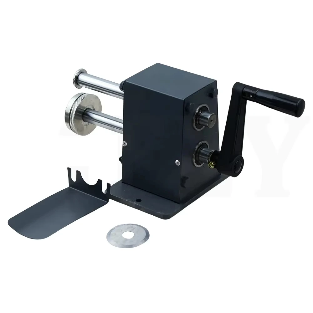 Strumento per la produzione di suole in pelle Taglierina per vari materiali Utensili per rifilatura a manovella Macchina per tagliare suole in pelle Calzolaio fatto a mano - immagine 5