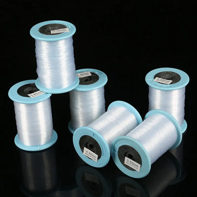 1roll0208mmTransparentNonStretchFishingLineWireNylonString