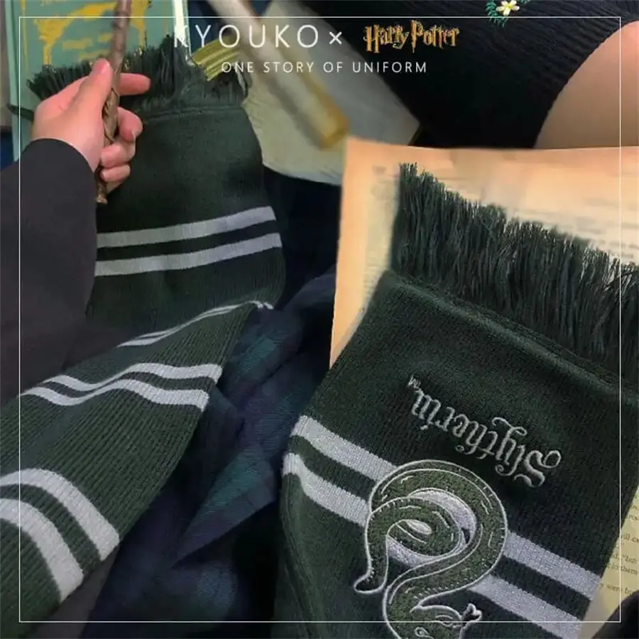 Scarf Accessories Knitting Scarf Children's Adult Gryffindor Ravenclaw Hermione Long Slytherin Hufflepuff Women's Men's Warm Holiday Gift