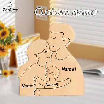 Custom Wooden Home Puzzle Decor – Personalized Family Gift 1