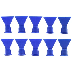 Cône en silicone en forme de vague pour cartouche, pièce de rechange pour calfeutrage, buse de pulvérisation pour distributeur de mastic, accessoire de seringue 10 pièces/lot 