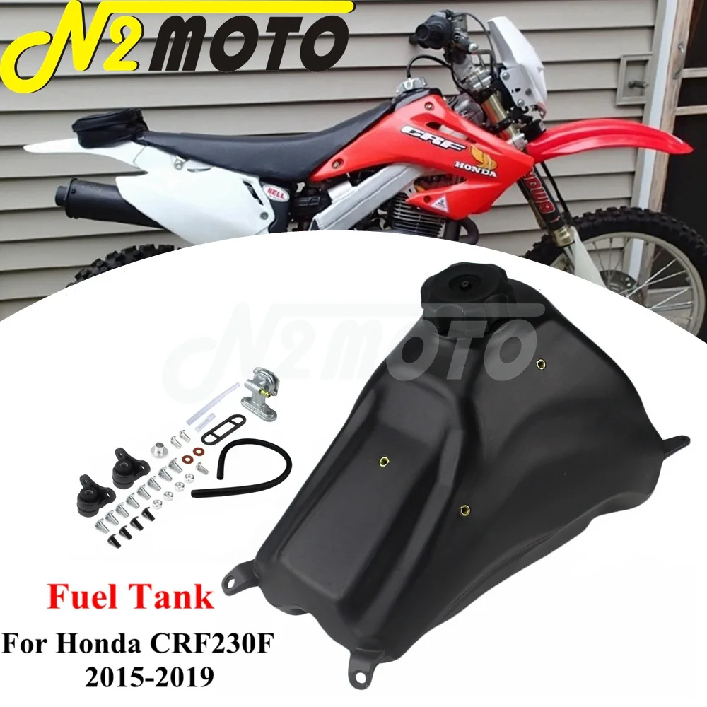 

Черный топливный бак для мотоцикла с крышкой для Honda CRF230F 2015 2016 2017-2019, запчасти для мотоцикла, внедорожника, бензиновых баков, мотоцикла