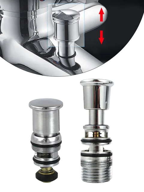 สวิตช์ฝักบัววาล์วสปริงโหลด Pull-up Water Diverter Triple อ่างอาบน้ําสปริงชนิดดึงน้ําจําหน่าย Home Improvement 1