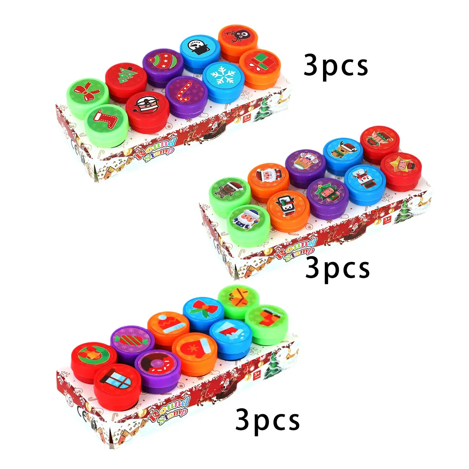 30 Pieces Christmas Stamps Xmas Stamps Decorative Funny Accessories DIY Craft